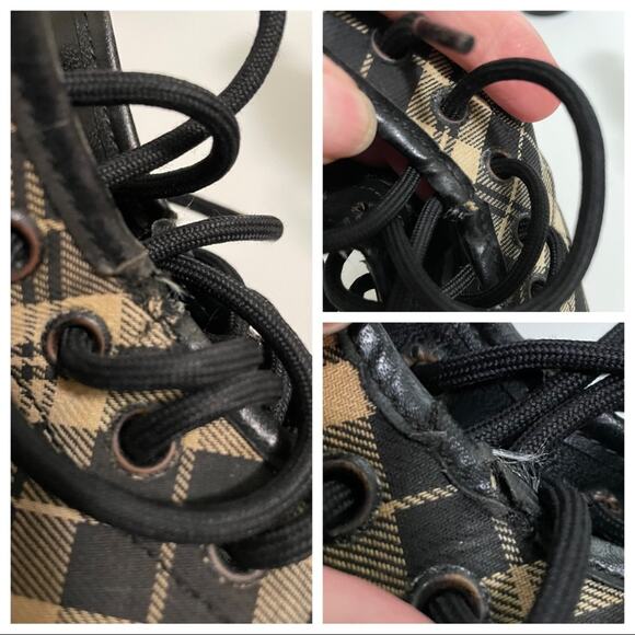 Dr Martens England Plaid Vegetarian Grunge Combat BootsWomen's 8 US 6 UK - Picture 15 of 15